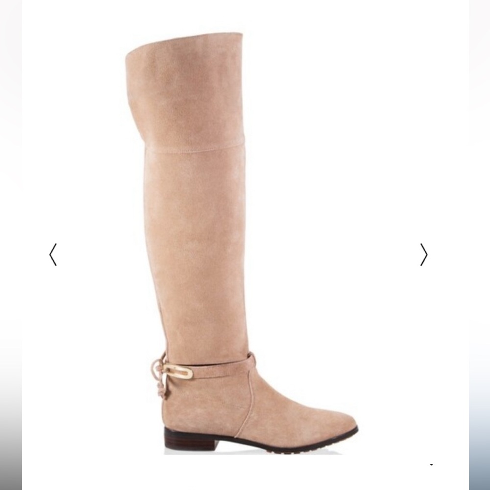 White House / Black Market Paola Over the knee boots , Sz 7 , Color -Tan